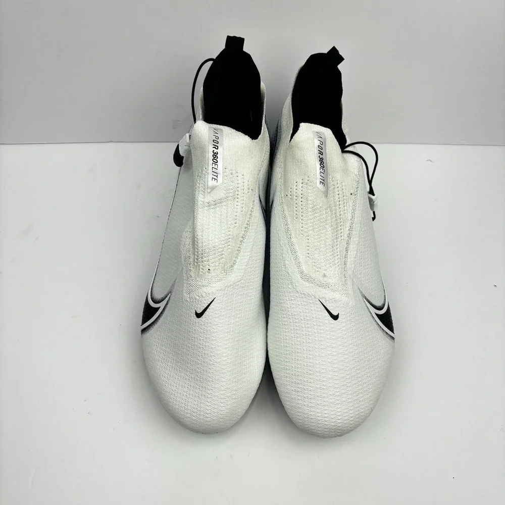 Nike Mens 15 W Vapor Edge Elite 360 Flyknit Football Cleats White‎ CV6317-100